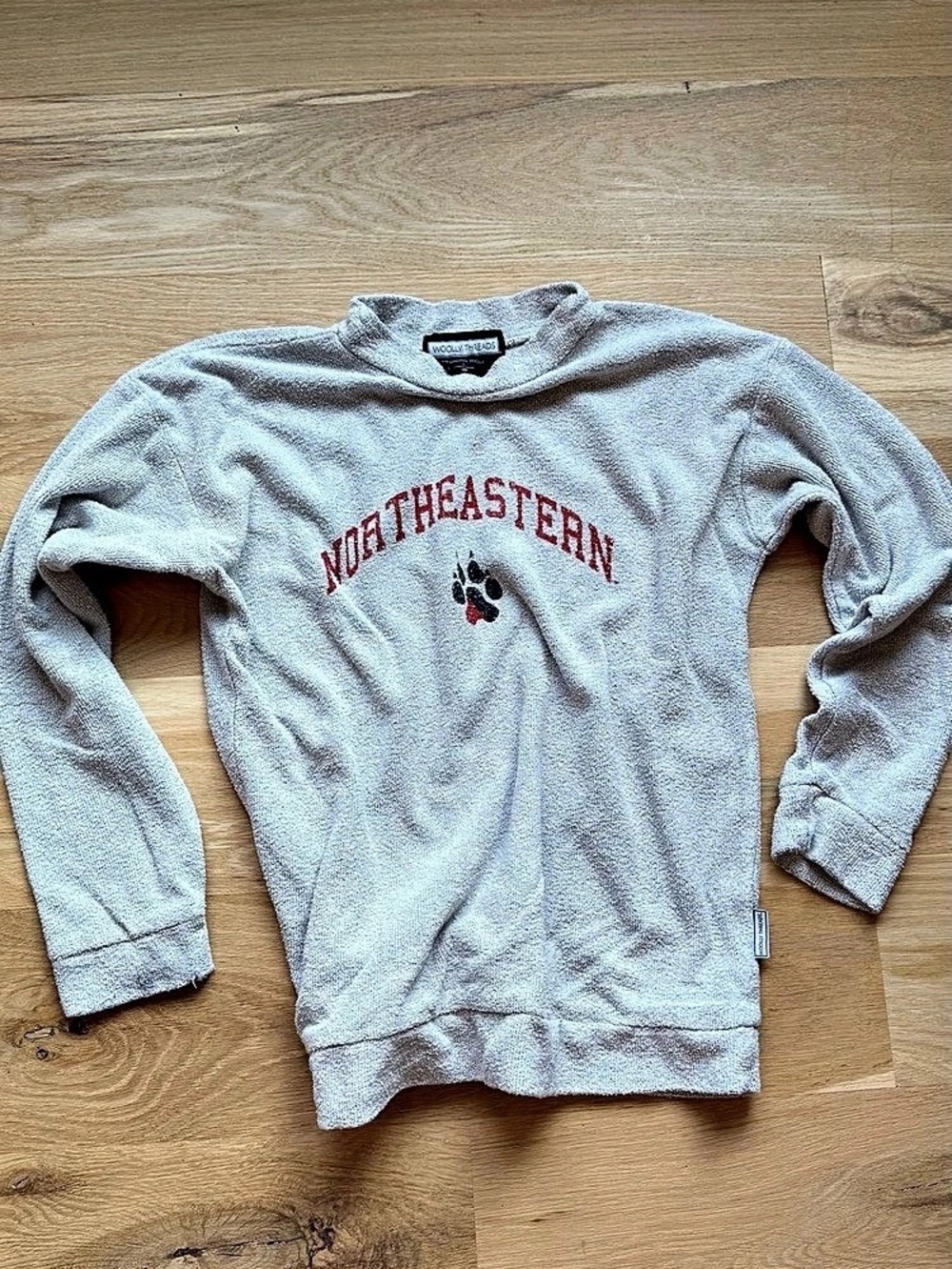 Woolly Threads Northeastern University The Original Woolly Gray Sweatshirt Large